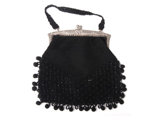 Alte Handtasche mit Perlen