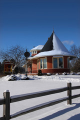 Historic train station in South Lyon Michigan