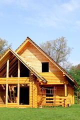 Ecological wooden cottage