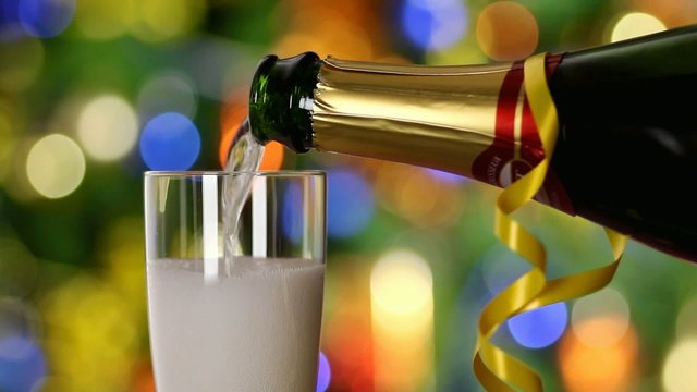 Champagne et fête du nouvel an