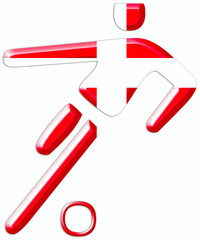 fussballspieler dänemark denmark symbol