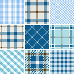 Set of plaid patterns