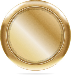 Blank brass button base #5 | Vector.ai