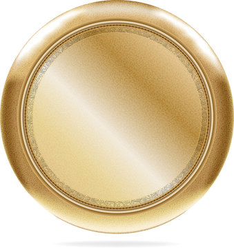 Blank Brass Button Base #5 | Vector.ai