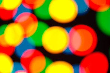 Abstract defocused lights background. For a holiday background.