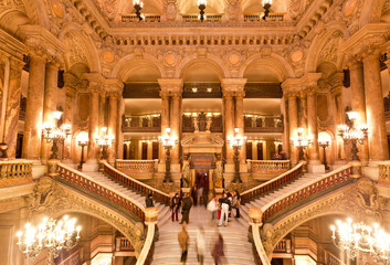 Fototapeta premium the interior of grand Opera in Paris