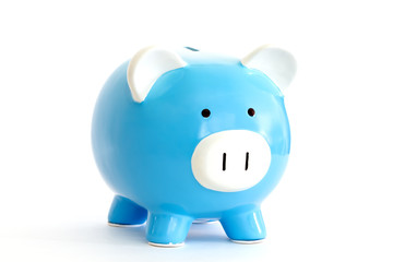 piggy bank isolated on white