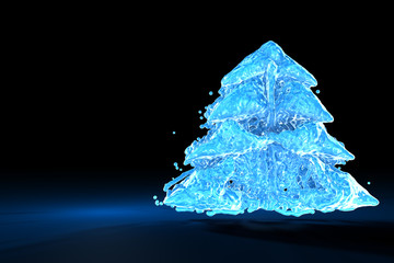 Obraz premium Frozen Christmas Tree