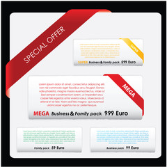 web elements collection - vector