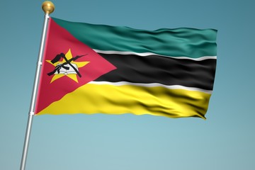 Fototapeta na wymiar モザンビークの国旗