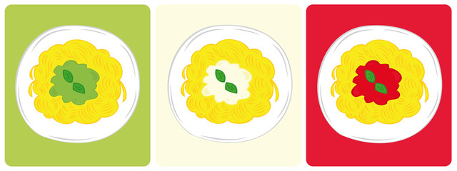 Tris Italian Spaghetti.