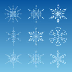 vector illustration of snowflake