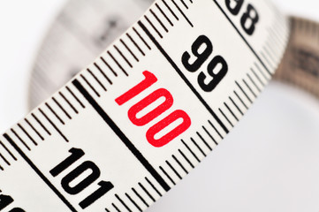 tape measure detail macro