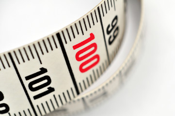 tape measure detail macro