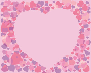 Background for congratulating on a heart