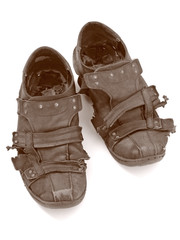 worn out shoes