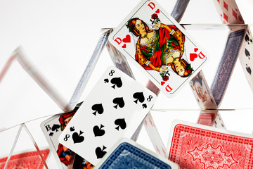 collapsing like a house of cards