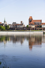 Fototapeta na wymiar Panorama of Torun-Wisły, Polska