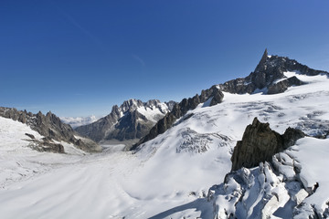 Fototapeta na wymiar Mont Blanc - L'aiguille Du Midi