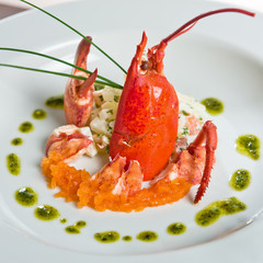 homard dressé