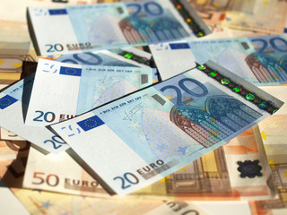 Obraz na płótnie Canvas Euro note