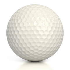 golf ball isolated over white background