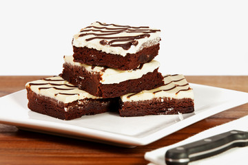 Cream Cheese Iced Brownie