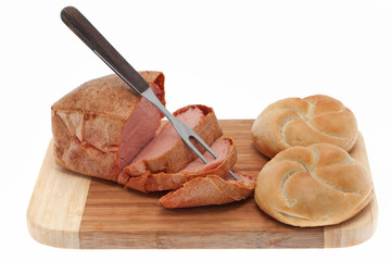 Leberkäse mit Semmel