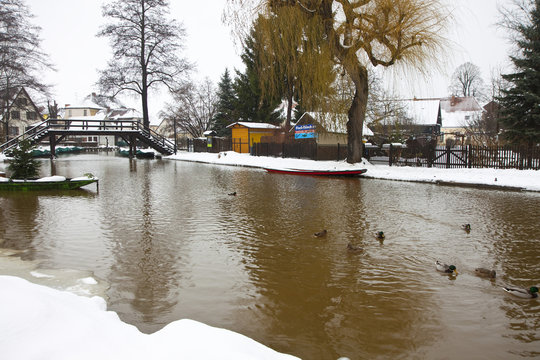 Lehde Spreewald im Winter