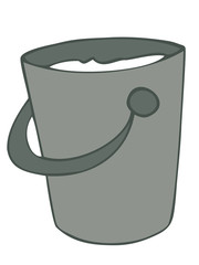 Milk bucket.