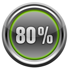 80 % Button