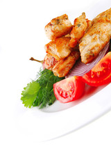 grilled chicken meat