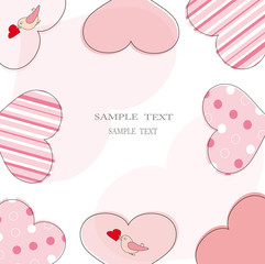 Valentine or wedding card