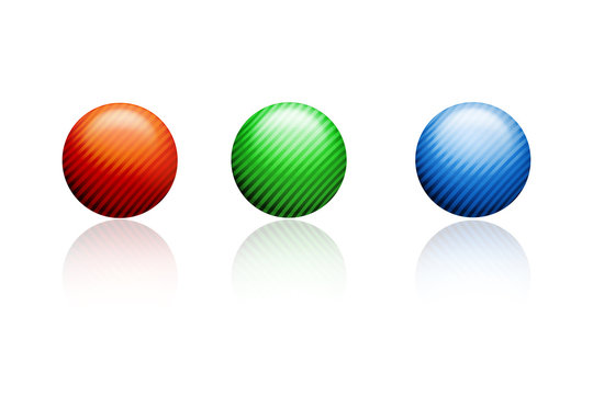 3d illustration of balls