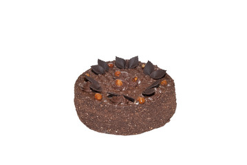 Chocolate Cake isolated on white background