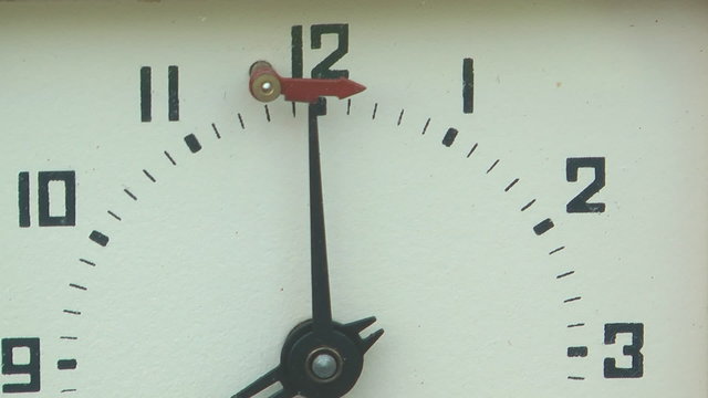 HD 1080 close up clip of old chess clock.