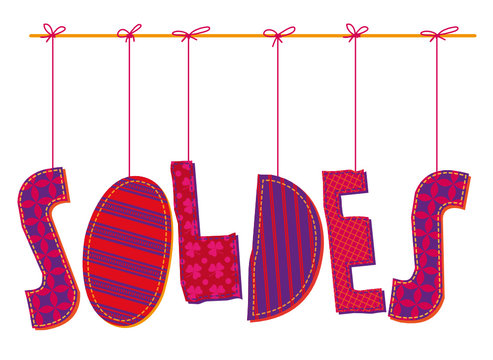 soldes rojo lazos