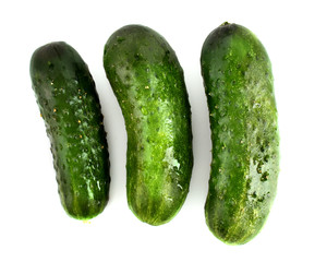 Cucumber isolated on white