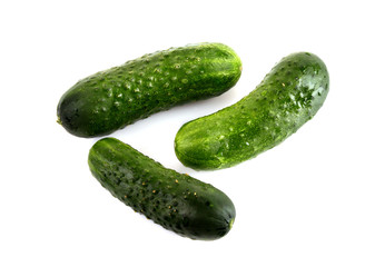 Cucumber isolated on white