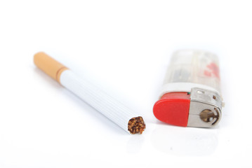 Tobacco and lighter