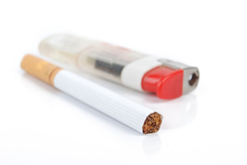 Tobacco and lighter
