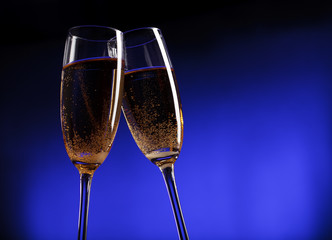 flutes of champagne