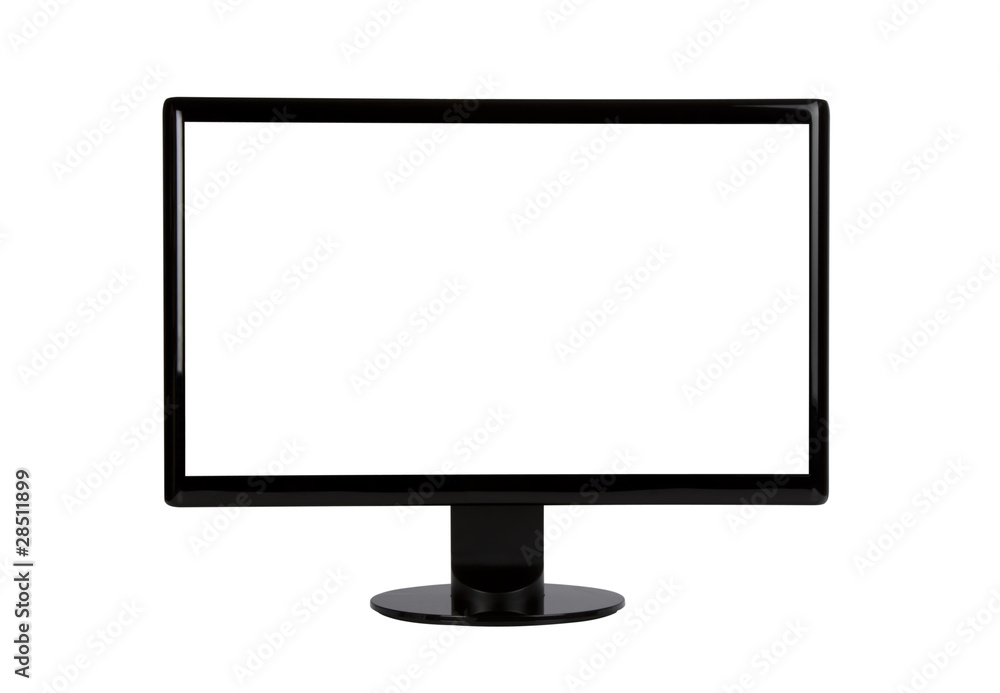 Poster screen. includes clipping path for monitor outline and screen