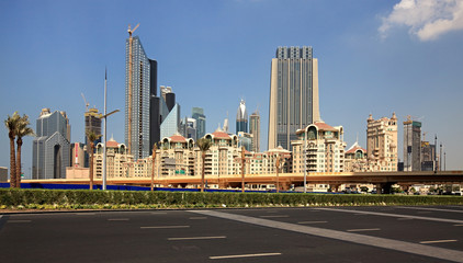 Fototapeta na wymiar Urban landscape. Modern Dubai.