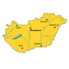 Obraz premium Rivière - Hongrie