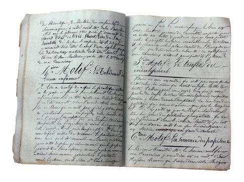 Manuscrit (fin 19eme si&egrave;cle)