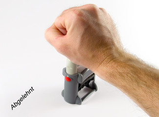 Stempel - Abgelehnt!