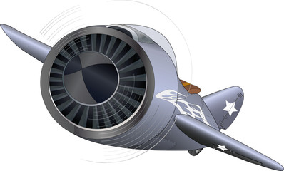 The old military plane