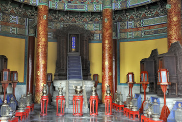 Interior of The Imperial Vault of Heaven in the Temple of Heaven