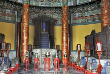 Fotobehang Interior of The Imperial Vault of Heaven in the Temple of Heaven © robepco